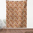 thumbnail image 4 of Ambesonne Floral Fabric by the Yard Upholstery, Grunge Sketches Sunset Tones, 3 Yards, Burgundy and Amber, 4 of 5
