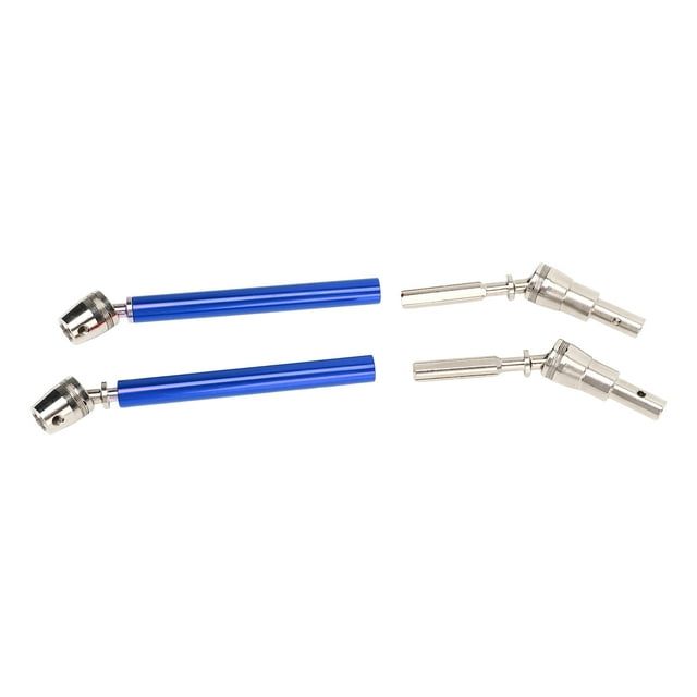 Eje de transmisión delantero trasero para coche RC, 2 piezas de metal y acero, escala frontal, eje de transmisión de coche RC, eje de transmisión de coche RC, elegante estética