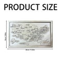thumbnail image 3 of HUASHENG Map Bucket List Map 2024 New Decor Bucket List Map Decor Wood Halloween Map Handmade Fear Map Puzzle Decoration, 3 of 5