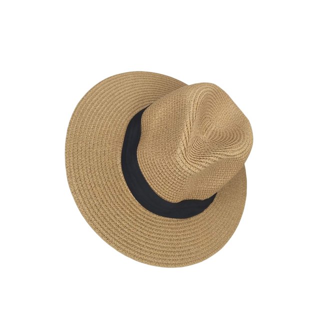 Qarigey Sombrero para el sol, sombrero de bombín, accesorio de ropa de protección solar, gorras de Camping, sombrero de paja para niños y Sombreros Café oscuro