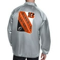 thumbnail image 2 of Men's Starter  Gray Cincinnati Bengals Printed Logo Raglan Coaches Full-Snap Jacket, 2 of 2