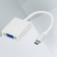 thumbnail image 2 of Type C to VGA Female Full 1080P USB 3.1 Adapter Cable for TV Projector Monitor 2pcs Silver, 2 of 8