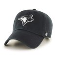 thumbnail image 1 of Men's Toronto Blue Jays Black/White Clean Up Adjustable Hat - One Size, 1 of 3