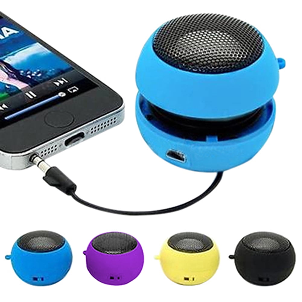 Blue Mini Speaker Portable Hamburger Amplifier for iPod iPad Laptop iPhone Tablet PC 