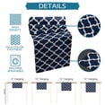thumbnail image 7 of Table Runner Geometric Morocco Pattern Table Decoration for Kitchen Dinning Navy Blue Abstract Table Decoration for Indoor Outdoor Party Wedding Decor 13x90 Inch, 7 of 7