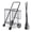 Black (Standard), variant on ZENY Folding Shopping Cart with Double Basket, Rolling Utility Cart, Black