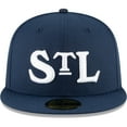 thumbnail image 2 of Men's New Era Navy St. Louis Stars Cooperstown Collection Turn Back The Clock 59FIFTY Fitted Hat, 2 of 6