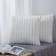 thumbnail image 2 of Style 1 Fundas de almohada decorativas con textura moderna de piel sintética de felpa, 18x18 pulgadas, paquete de 2, fundas de almohada cuadradas peludas decorativas bohemias para, 2 of 5