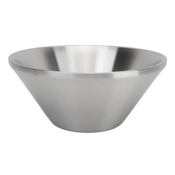 BOKYAN 18cm Double‑Layer Stainless Steel Salad & Rice Bowl – 304 Steel, Heat‑Resistant, Multi‑Use Kitchen Tableware