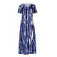 thumbnail image 4 of Vestidos Para Mujer Vestido Largo de Talla Grande Tie-Dye Print Swing Vestido Floral Informal Vestido de Manga Corta Odeerbi  ODB166204, 4 of 8