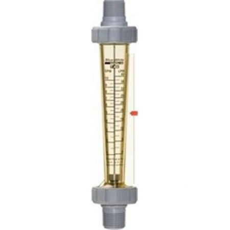 Blue-White Industries F-45750L-12 1.0 - 10 GPM Flow Meter - 0.75 in. MPT