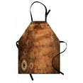 thumbnail image 1 of Tan Apron Aged Old Texture Print Artistic Floral Motifs Vintage Upholstery Concept, Unisex Kitchen Bib Apron with Adjustable Neck for Cooking Baking Gardening, Brown Pale Brown Tan, by Ambesonne, 1 of 3