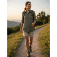 thumbnail image 6 of Women's Long Sleeve Button Down Shirt, Classic Collared Pocket Blouse, Loose Versatile Commute Top, Casual Office Women, 6 of 9