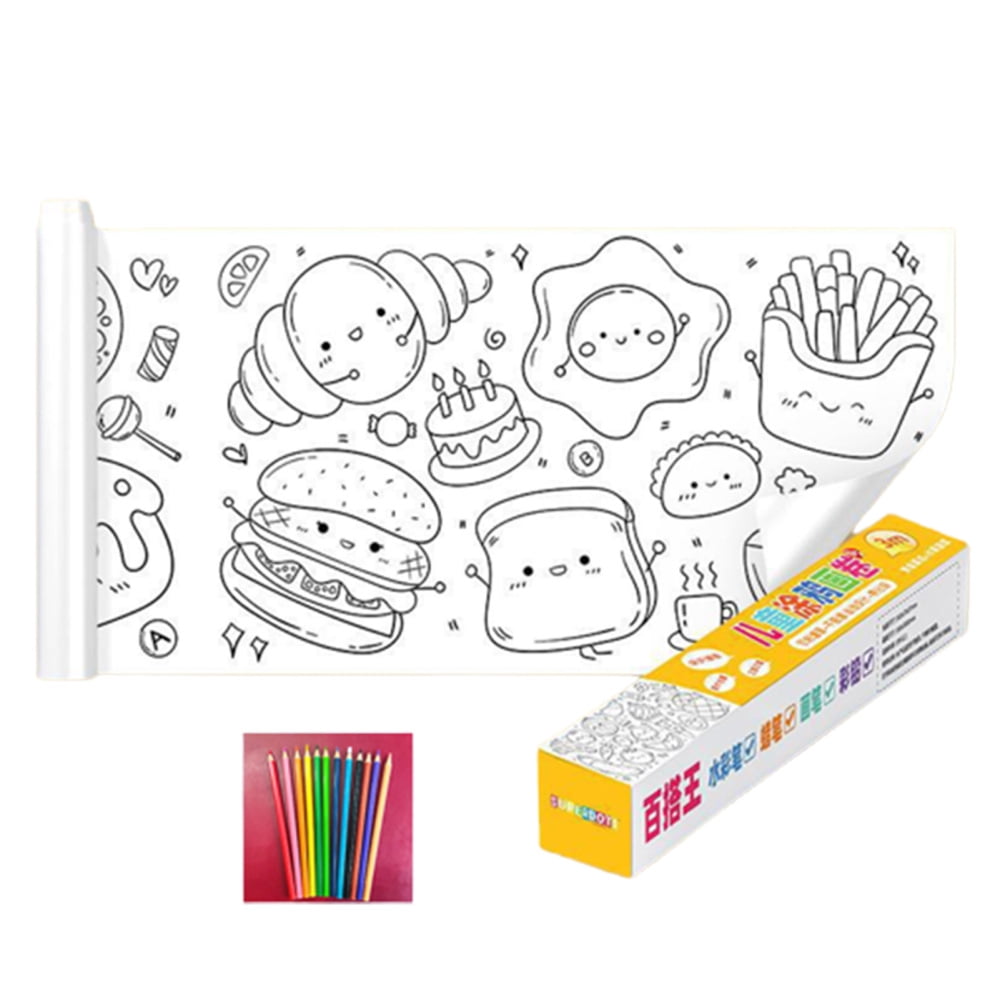  Children's Drawing Roll,120 * 11.8 inch Coloring Paper  Roll,2023 New Drawing Paper for Kids,Christmas Gifts for Kids (Dinosaur  Paradise) : Toys & Games