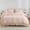 Pink, variant on ChaoLink Queen Duvet Cover Set, Soft Washed Pink Ruffle Duvet Cover 3 Pieces 1 Duvet Cover, 2 Pillowcases) Home Bedding Duvet Cover SetPink