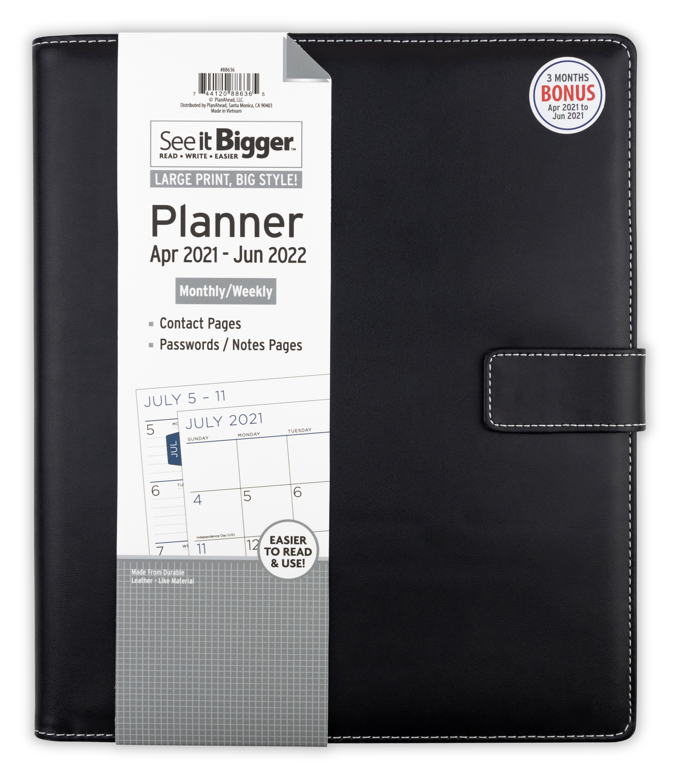PlanAhead See It Bigger Large Padfolio Planner Walmart PlanAhead See It Bigger Large Padfolio Planner Walmart