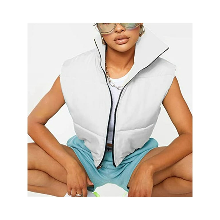 Girls cropped deals vest