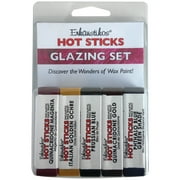 Enkaustikos Hot Sticks Set, 5 Sticks, Glazing Set