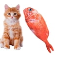 thumbnail image 3 of Juguetes de peluche para gatos Yinane Pescado rojo Carpa falsa meneando eléctrica, 3 of 8