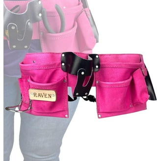 The Original Pink Box Adjustable Tool Belt, 2-Pouch 10-Pocket