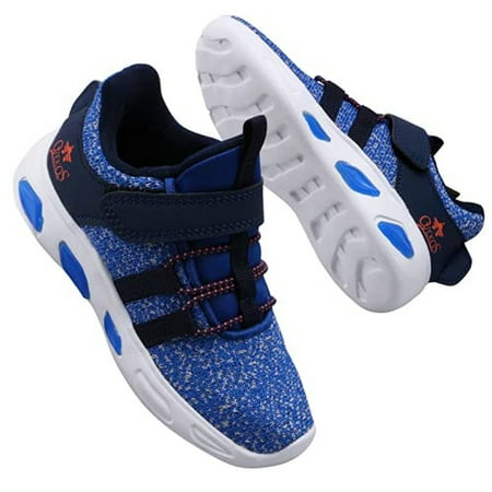 

Boys Lightweight Breathable Sneakers With Shoelace Velcro