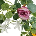 thumbnail image 4 of Artificial Sunflower Garland with Rose Orchid,Faux Flowers Eucalyptus Leaves Vine for Home Hotel Office Wedding Party Garden Craft Art Décor, 4 of 12