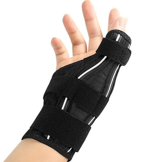 Visland Thumb Brace with Adjustable Strap Left Right Hand Tendonitis Sprain Arthritis Pain Relief Thumb Splint Stabilizer Trigger Thumb Support Finger Splint