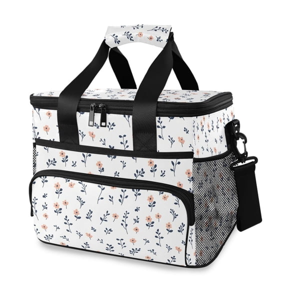 Cooler bag Cute Small Floral Their Colors 15L Insulated Lunch Bag Large Cooler Suitable for camping and picnics