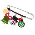thumbnail image 4 of Dibujos animados Navidad Santa Broche Pin de seguridad Festival Acrílico Escudo Breastpin Joyería 02 Hugo Broche de Navidad, 4 of 6