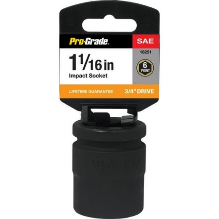 

Pro-Grade 16251 0.75 Drive x 1.06 in. 6 Point Impact Socket