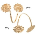 thumbnail image 3 of UPGRATOR 2Ud Brazaletes Abiertos Dorados Ajustables Con Irregular Y Girasol Para Mujer, 3 of 6