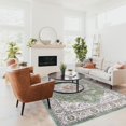 thumbnail image 2 of General Living Room 3x5 Area Rugs - Washable Lightweight Area Rug Stain Resistant Carpet Vintage Soft Rugs for Bedroom Kitchen with Non Slip Backing Home Decor Small Mat 3x5 Sage, 2 of 17