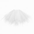thumbnail image 4 of mgoYE Tutu Skirt for Girl Toddler 3 Layered Tulle Skirts(White,2-12 Years), 4 of 4
