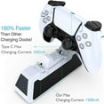 thumbnail image 4 of axGear Chargeur de Manette PS5 pour Playstation 5 DualSense Charge Rapide, 4 of 8