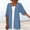 Blue, variant on Womens Coat Clearance Womens Fashion Casual Cardigan Lightweight Solid Color Half Sleeve Beach Vacation Essentials Kimono Swimsuits Cover Ups