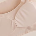 thumbnail image 4 of Women's Seamless Wireless Push Up Plus Size Lightweight Sports Bra Beige for Yoga Gym Workout Running Activewear, 4 of 9