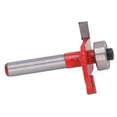thumbnail image 4 of Straight Edge Slotting Cutter, Long Life Span Slot Cutter Router Bit Cutting Depth Adjustable Tungsten Steel Alloy 1/4 Shank  For Woodworking Grooving 1/8,5/32, 4 of 8