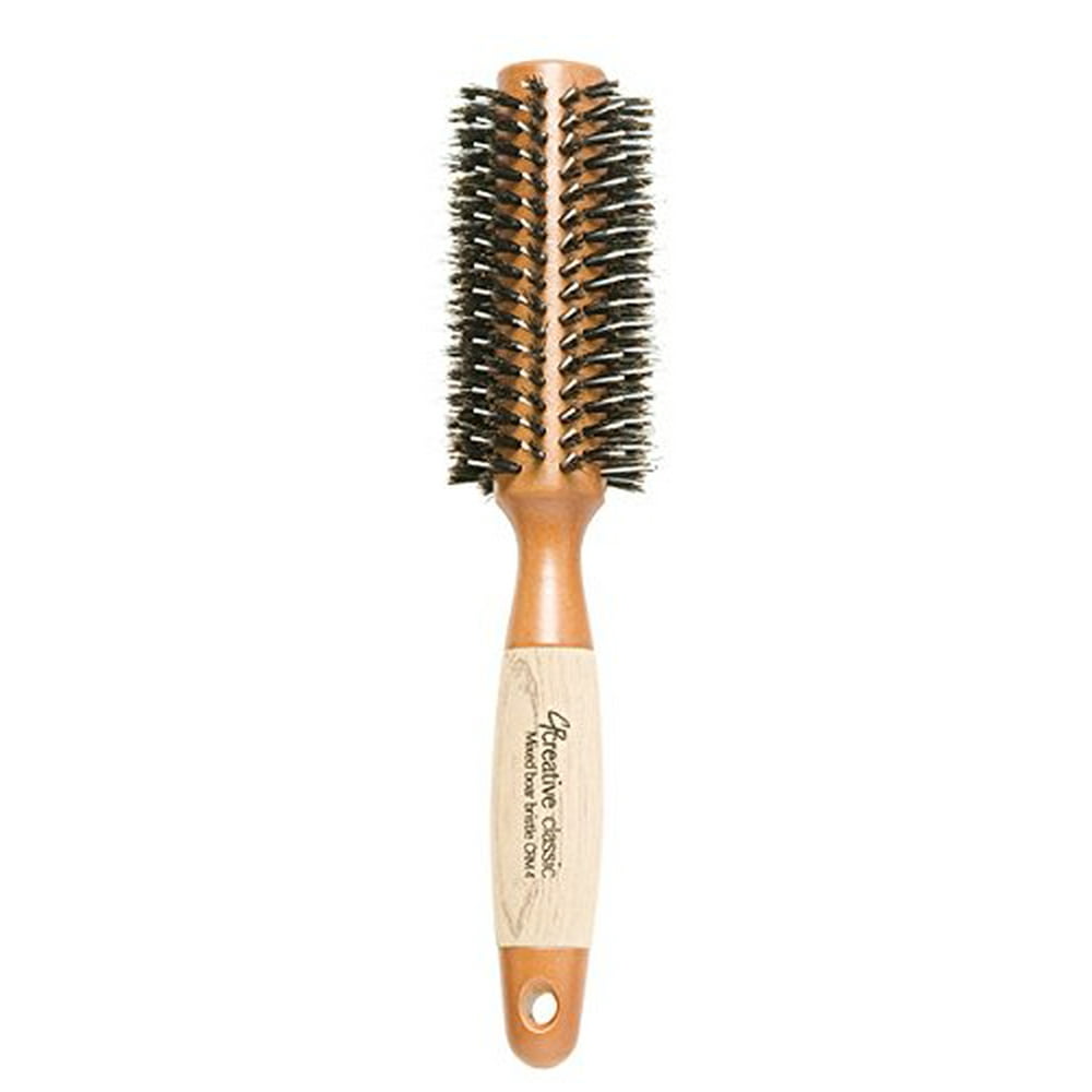 Creative Hair Brushes Classic Round Sustainable Wood, Large, 2.5 Ounce ...