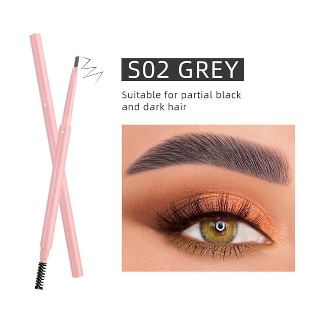 ZZwxWA Crayon à Sourcils Double Extrémité Ultra-Fin 0.15cm, Crayon à Sourcils Longue Durée