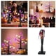 thumbnail image 2 of Árbol De Halloween Negro Mesa De Halloween Iluminada Con Temporizador Luces De Calabaza Y Murciélago Funciona Con Usb/Pilas Decoraciones De Halloween Para Interiores Para Fiestas En Casa Mantel, 2 of 8