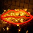 thumbnail image 4 of Lámpara Letrero de neón LED para interiores luces nocturnas de labios luz de decoración de pared para fiestas (rojo) JShteea Para estrenar, 4 of 6