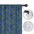 thumbnail image 4 of Blackout Kids Curtains,Blue Christmas Holly and Candy Cane Pattern Childrens Insulated Curtains Set Of 2,Bedroom Essentials,Toddler Room Decor 42"x63", 4 of 5