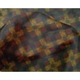 thumbnail image 4 of oneOone Silk Tabby Fabric Check & Triangle Ikat Fabric Prints By Yard 42 Inch Wide, 4 of 4