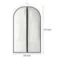 thumbnail image 3 of Tripumer 10 Pcs Hanging Garment Bag Resistant Clothes Cover Bags 24 x 47 inch Lightweight Suit Bag Black Zipper Clothes Protectors for Suit Dresse Coat, 3 of 8