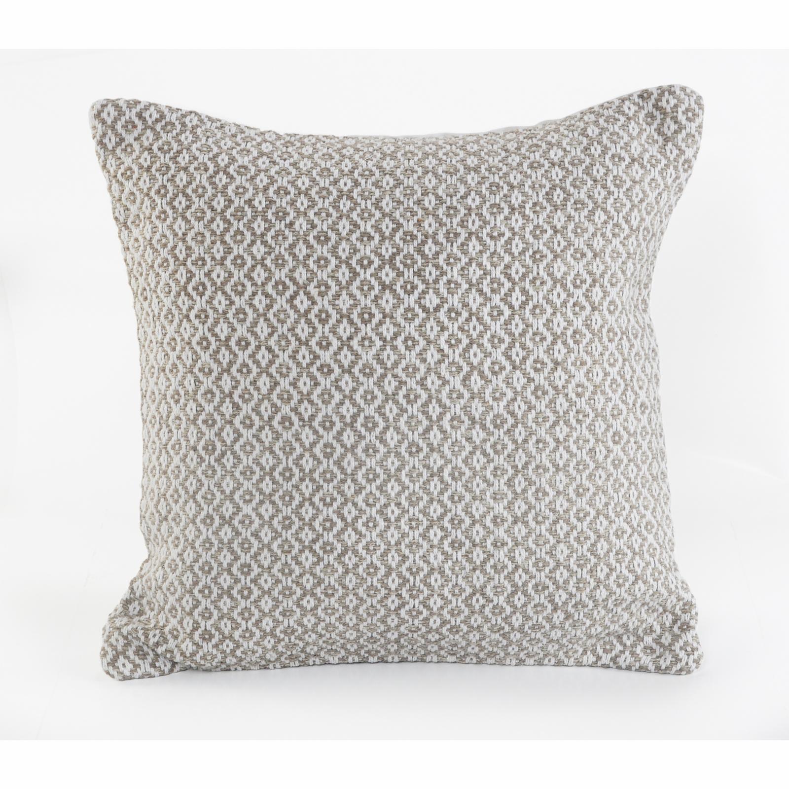 Harlow Hill Hampton 18" x 18" Gray/White Geometric Cotton Adult Decorative Throw Pillow