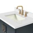 thumbnail image 4 of Ariel Taylor 30 Inch Bathroom Vanity with Sink, Solidwood Construction, Pure White Quartz Countertop, Porcelain UPC Certified Rectangular Sink - Blue, 4 of 9