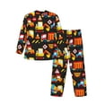 thumbnail image 2 of Kll Construction Truck Sleepwear Mens Flannel Pajamas,Long Cotton Pj Set, 2 of 9