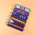 thumbnail image 7 of 2 Pack Motorcycle Key Tags, Flag Embroidery Key Fobs & Keychains, 7 of 7