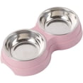 thumbnail image 1 of Cuenco de acero inoxidable para gatos 2 en 1, cuenco antiglotón para perros y gatos, cuenco de alimentación lenta, cuenco interactivo antideslizante para mascotas, 1 of 4