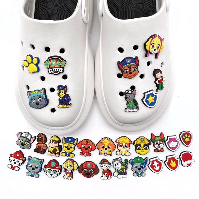 31 piezas Crocs Jibbitz Paw Patrol - Personaliza tus Crocs con Jibbitz